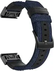 [CEKGDB] 22 26mm Canvas Watch Band Strap For Garmin Fenix 7 7X 5 5X Plus 6 6X 3 HR Quick Release Forerunner 935 945 MK2 Wristband Pемешок
