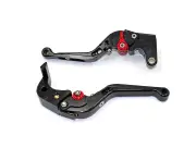 1 x Folding CNC Brake & Clutch Levers For Yamaha YZF R6 2005-2012 R1 2004-2008 - Black