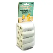 PetBro Flush 'n Gone Poop Bag - Biodegradable, Compostable, Flushable! (80 Bags)