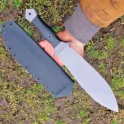 Handmade High Carbon Steel Full Tang Bowie knife with Sheath For Outdoor