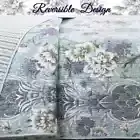 NEW! ~ COZY CHIC COTTAGE BLUE GREY AQUA TEAL WHITE LEAF BEACH COASTAL QUILT SET
