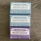 3 Dr Bronner's All-One Hemp Baby Unscented & Lavender Castile Bar Soap Organic