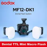 Godox MF12-DK1 Dental TTL Macro Ring Flash Light Speedlite w/Dual Head for Sony
