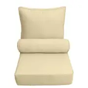 AD103 Pipe Trim Large Deep Seat Back Rest Bolster Cushion Insert Slip Cover Set