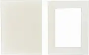 16 Pcs White Picture Mounts for Frames, 5 Sizes Photo Mount Mats Board for 4x6 to 8x10 Photos, Artwork, Posters, Prints & Paintings Display