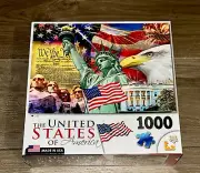 NEW 1000 Piece “I LOVE USA” Puzzle The United States America Flag Eagle Puzzle