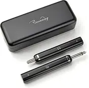 BrianFay Monitor Wireless Lollipop Rechargeable Charging Case Can Last for 30 Hours UHF Band Transmitter Receiver for In-Ear Headset Headphone Studio Band Rehearsal Live Performance (Black) (BF1-MON+)