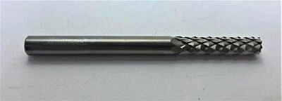 ACCUPRO 1/4" Diam Solid Carbide Diamond-Pattern Burr End Router Bit