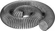 8 Inch PVC Flexible Lawn Vacuum Hose -6 Foot Grass Catcher Bagger Leaf Vac Hose for DR Agri-Fab Etc
