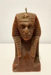Tutankhamun Egyptian Pharaoh Candle /Rare Vintage - 8 in. Tall