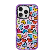 iPhone 16 Pro Impact Case MagSafe Compatible HEARTS BY ROMERO BRITTO