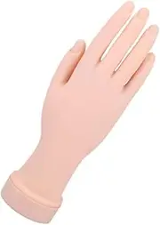 Healeved Life-like Nail Art Practice Hand Fake Hand Model Manicure Training Tool Bendable Nail Accessories for Women