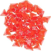 KOMBIUDA 50pcs Polyhedral Dice Sided Tetrahedral Dice with for Board Games Classroom Activities and Parties Compact Vibrant Design for and Fun