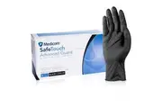 Medicom - Safe Touch Black Nitrile Powder Free Gloves Size L Large 100pcs