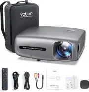 YABER Pro U7 12000L 5G Wifi Bluetooth Projector, Native 1080P Projector 4K Suppo