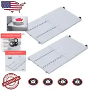 Compact Adjustable Shelf Organizer - Durable Locker & Cabinet Storage Solution