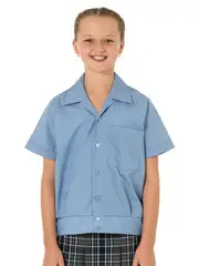 Short Sleeve Vic Blue Shirt