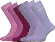 ITRAT Diabetic sock for Woman- Non Elastic Wide Honey Comb Top Soft Cuff Ankle Wide Grip Odema Friendly Non Binding Circulatory For Swollen Feet legs Size 4-7