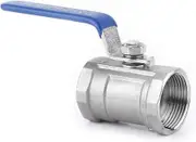 Shindat SS 304 BSP Stainless Steel Ball Valve - With Internal Thread - Ball Valve with Lever Handle - Manual On/Off Control - Reduced PortDN15 (1/2")