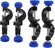 ERINGOGO 4pcs Cross Clip Accessories Metal Cable Clamp Lab Apparatus Clips Lab Test Tube Holders Cabinet Corner Clamps Worker Construction Auxiliary Tools Clamp Holder Aluminum Alloy Black