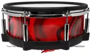 Wrap for Roland vDrum Shell PD140 Liquid Metal Chrome Red