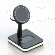 3 in 1 Magnetic Holder Wireless Charger For iPhone Apple Watch Airpods Pro