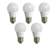 5pcs E27 LED Light Bulb 12-24V 3W Globe RV/Boat/Solar Bulb Lamp Equivalent 40W H