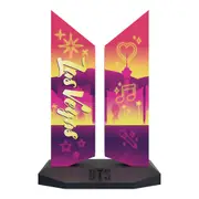 BTS Las Vegas Edition Logo Replica Action Figure Display 7x4.5in
