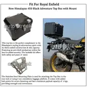 Royal Enfield New Himalayan 450 "Black Adventure Pannier Top Box with Mount" (for: Royal Enfield)