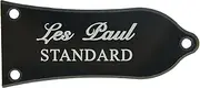 KAISH 2 Ply White/Black STANDARD Printing Truss Rod Cover For Epiphone Style Les Paul LP