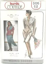 Burda Couture Pattern #5126 - Jacket & Skirt (Sizes 12-22)