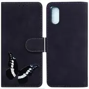 For Sony Xperia 5 V Book Style Butterfly Printing Stand Wallet Case Pu Leather+tpu Phone Cover