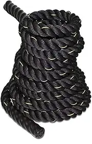 Physical training rope, fighting rope, arm strength, endurance, home fitness throwing rope, suitable for fitness, exercise, mountain climbing, gym, 9M38MM full section protective sleeve, beginners use