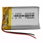 3.7V 750 mAh Rechargeable Polymer Li Battery 802535 For Driving Recorder Camera