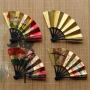 5.5CM Mini Hand Held Paper Fan Foldable Japanese Sakura Printed Hair Decor