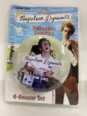 Napoleon Dynamite Metal Coaster Set original Vintage stock
