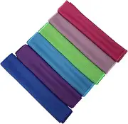 6pcs Cool Towel Flushable Wipes Sports Towel Backpacking Towel Cooling Sport Towel Bath Towel Fast Drying Towels Warmer Net Wet Wipes Convenient Yoga Towels Polyester