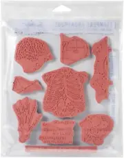 Tim Holtz Cling Stamps 7"X8.5" Weird Science