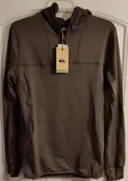 New Mens Quiksilver Steep Point Quarter-Zip Fleece Hoodie Grape Leaf Size XS
