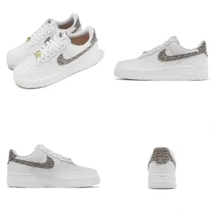 【NIKE 耐吉】休閒鞋 Wmns Air Force 1 LX 女鞋 男鞋 白 卡其 AF1 籃網格(DZ2709-100)