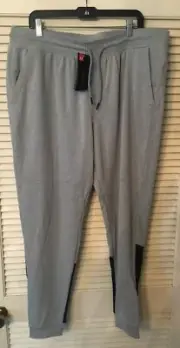 New Under Armour Threadborne Terry Jogger Men's Tapered Leg Warm-up Pants - XXL