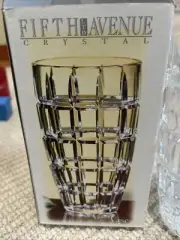Fifth Avenue Crystal Emerald 7" Vase #302901-GB Sparkling Lead Crystal Clear NIB