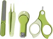 ANDRESLAD 1 Set Nail Clippers Nail Trimmer Kit with Storage Box Rounded Edge Design for Safe Grooming Non Slip Tweezers for Newborns Care