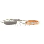 Van Cleef & Arpels Toujours Ring Étoile Wedding Band Rose Gold Diamond Ring Size