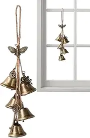Door Bell Knob Hanger - Door Knob Witch Bells | Rustic Witch Wind Chimes, Stylish Door Knob Witch Bells, Clear Negative Energy Witch Bells for Restaurant
