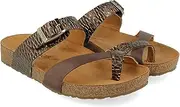 [HAFLINGER] Bio Juno Unisex Leather Mules Sandals Cork Footbed