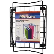Lockermate Extra Tall 12” Stac-A-Shelf Stackable Wire Black Locker Shelf