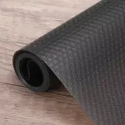 Shelf Liner 19.7" x 4.9ft EVA Non-Slip Drawer Mats Circular Mesh Texture Black
