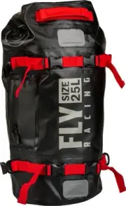 Fly Racing Roamer 25L Dry Duffle Bag Black/Red