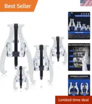 4-Piece 3 Jaw Puller Kit - Reversible Jaw Gear Pullers for Easy Removal